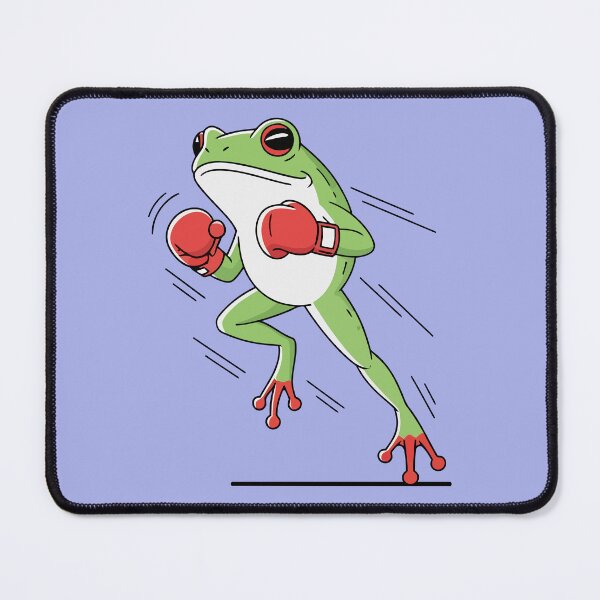 Item preview, Funny Cartoon Boxing Frog Fitness and Martial Arts designed and sold by Amir Faysal.