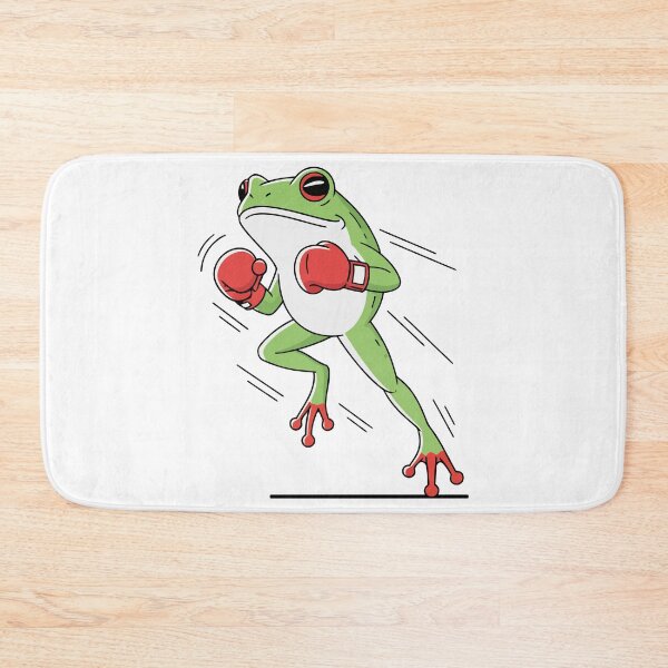 Item preview, Funny Cartoon Boxing Frog Fitness and Martial Arts designed and sold by Amir Faysal.