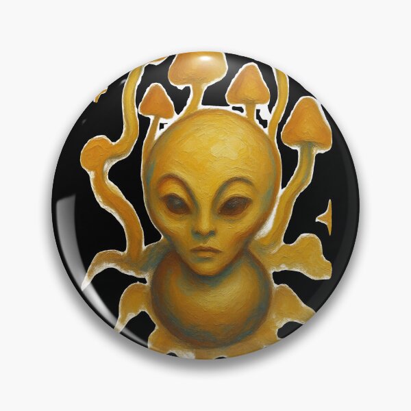 Item preview, Esoteric Antique Gold Alien - Alchemy Style designed and sold by Ideniquo.