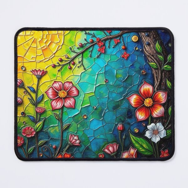 Item preview, Stained glass flowers designed and sold by Judith Murphy.
