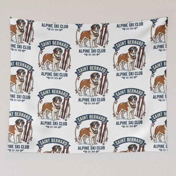 Item preview, Saint Bernard Alpine Ski Club Winter Snow Sports designed and sold by PictoVibe.