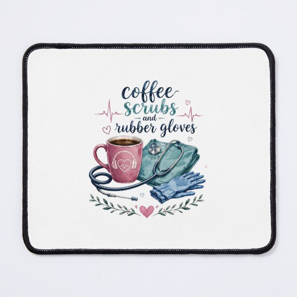 Item preview, Coffee Scrubs and Rubber Gloves Nurse Shirt | Cute RN CNA Nursing Coffee Lover Watercolor Medical T-Shirt Gift Classic T-Shirt  designed and sold by podlook.