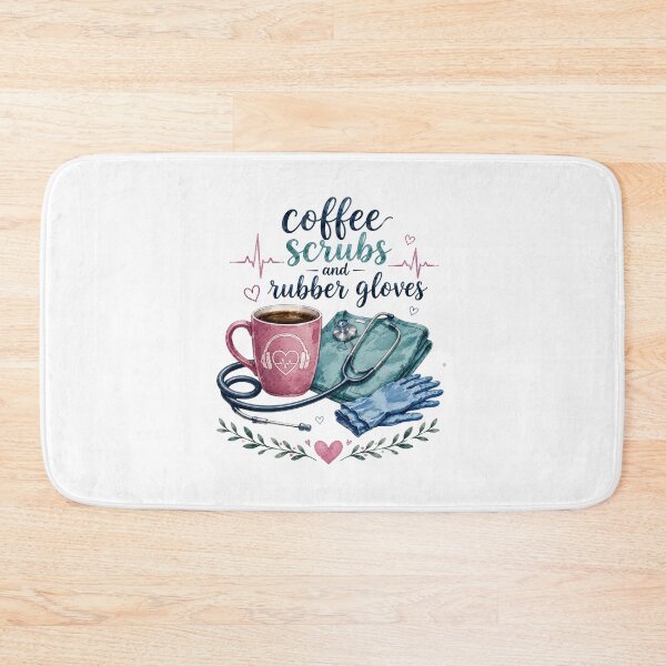 Item preview, Coffee Scrubs and Rubber Gloves Nurse Shirt | Cute RN CNA Nursing Coffee Lover Watercolor Medical T-Shirt Gift Classic T-Shirt  designed and sold by podlook.