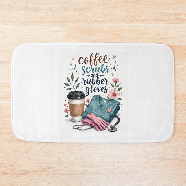 Item preview, Coffee Scrubs and Rubber Gloves Nurse Shirt | Cute RN CNA Nursing Coffee Lover Watercolor Medical T-Shirt Gift Classic T-Shirt  designed and sold by podlook.