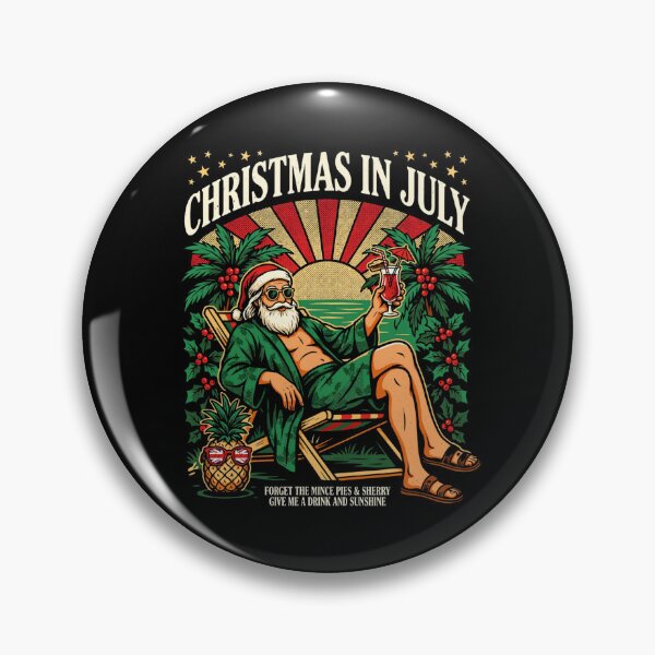 Item preview, Christmas In July – Funny Santa Beach Shirt Cute Summer Holiday Gift Forget Milk and Cookies V12 designed and sold by DarylWelsh2024.