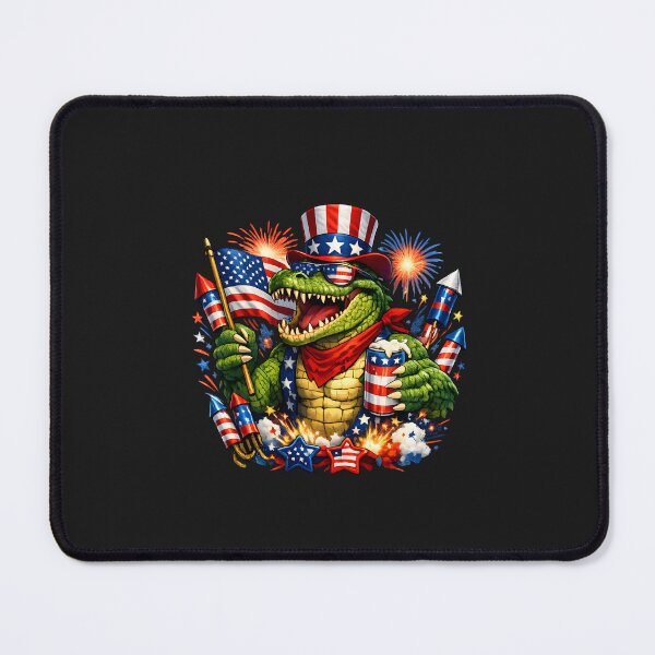 Item preview, Patriotic Alligator - Funny 4th of July Gator Design designed and sold by Lozarux.