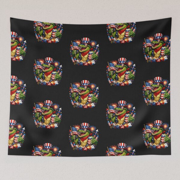 Item preview, Patriotic Alligator - Funny 4th of July Gator Design designed and sold by Lozarux.