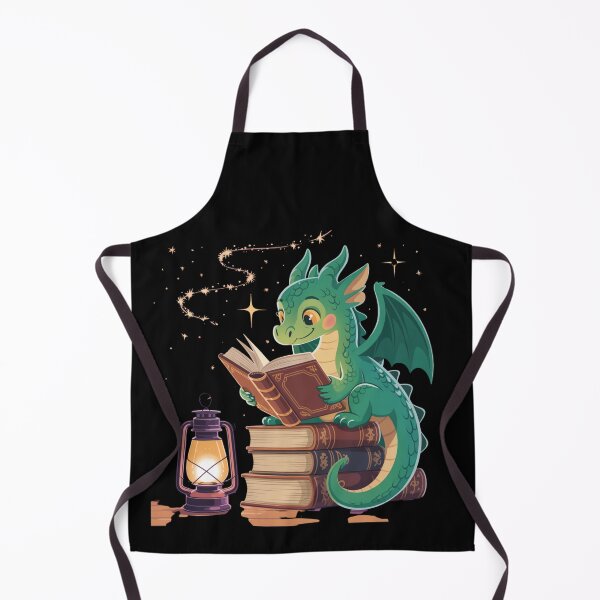 Item preview, Cute Bookish Dragon Reading by Lantern Light designed and sold by DariaOltes.