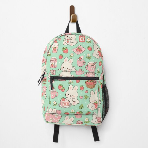 Item preview, Bunny Strawberry Tea Party Pattern designed and sold by Soft Berry Studio.