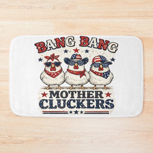 Item preview, Bang Bang Mother Cluckers Funny Patriotic Chicken 4th Of July Shirt designed and sold by Noussairox.