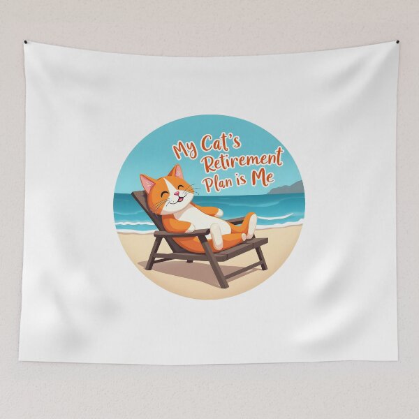 Item preview, A Cat relaxing at the beach designed and sold by BDLdesigns.