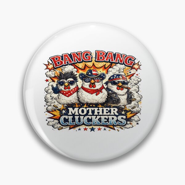 Item preview, Bang Bang Mother Cluckers Funny Patriotic Chicken 4th Of July Shirt designed and sold by Noussairox.