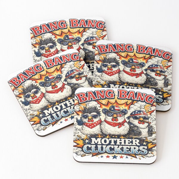 Item preview, Bang Bang Mother Cluckers Funny Patriotic Chicken 4th Of July Shirt designed and sold by Noussairox.
