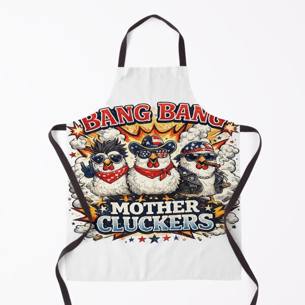 Item preview, Bang Bang Mother Cluckers Funny Patriotic Chicken 4th Of July Shirt designed and sold by Noussairox.