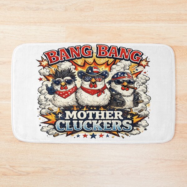 Item preview, Bang Bang Mother Cluckers Funny Patriotic Chicken 4th Of July Shirt designed and sold by Noussairox.