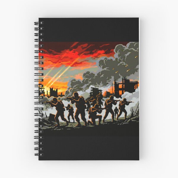 Item preview, Soldiers in Battle – Dramatic Military Combat Scene Comic Art Print designed and sold by NewGen-For-You.