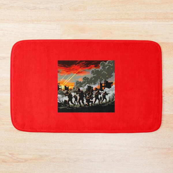 Item preview, Soldiers in Battle – Dramatic Military Combat Scene Comic Art Print designed and sold by NewGen-For-You.