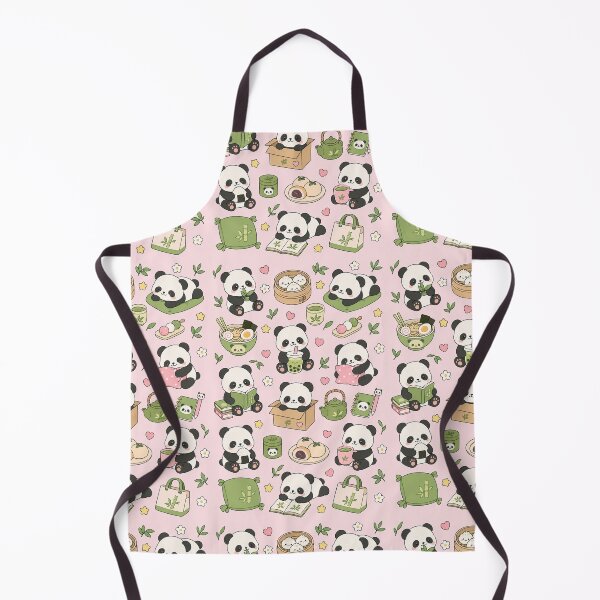 Item preview, Cozy Panda Tea House Kawaii Pattern designed and sold by Soft Berry Studio.
