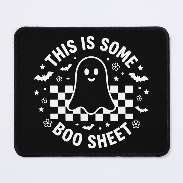 Item preview, This Is Some Boo Sheet Funny Retro Halloween Groovy Ghost designed and sold by raedattia.
