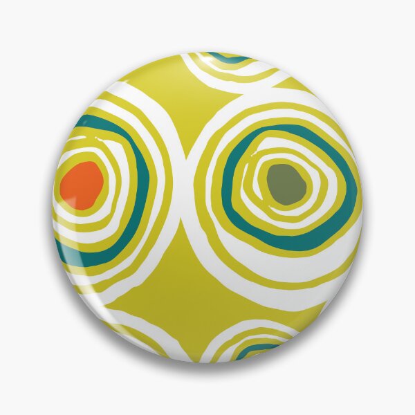 Item preview, Mid-Century Modern Lemon-Lime Abstract Olive Designs  designed and sold by DEC02.