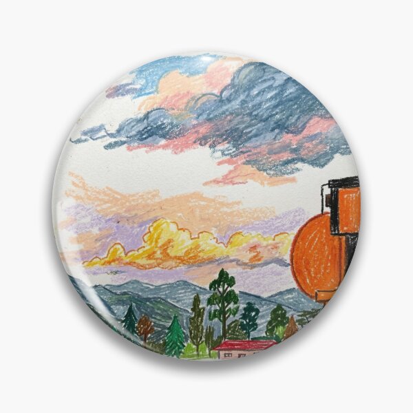 Item preview, Vibrant sunset among the mountains designed and sold by CristianCEB.