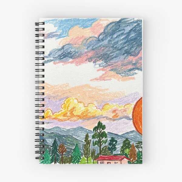 Item preview, Vibrant sunset among the mountains designed and sold by CristianCEB.