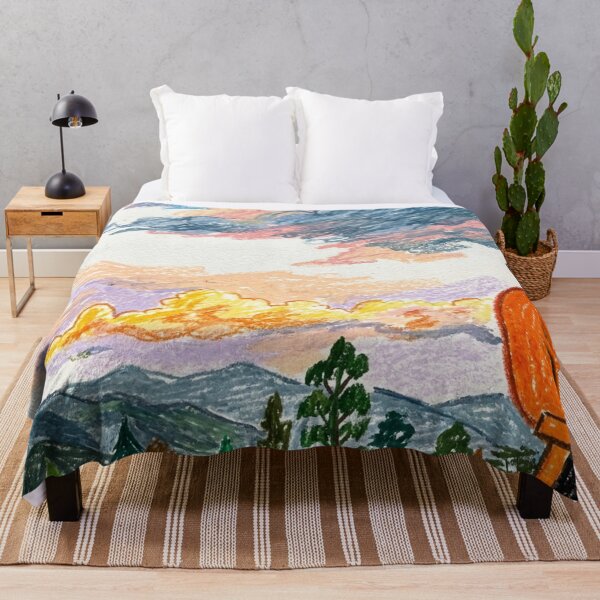 Item preview, Vibrant sunset among the mountains designed and sold by CristianCEB.