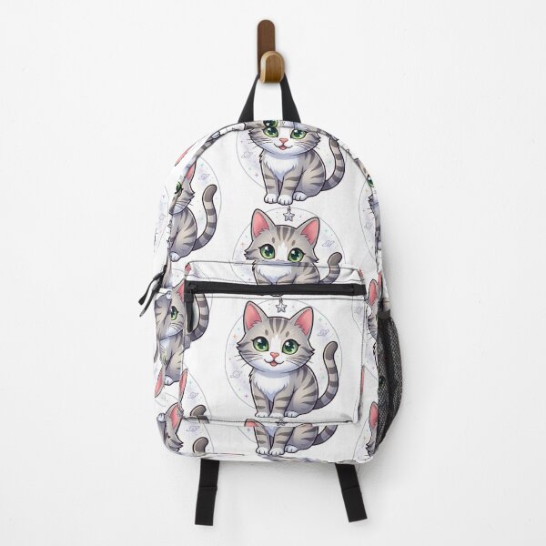 Item preview, Celestial Tabby: Cute Kawaii Space Kitten Illustration designed and sold by Stickivo.