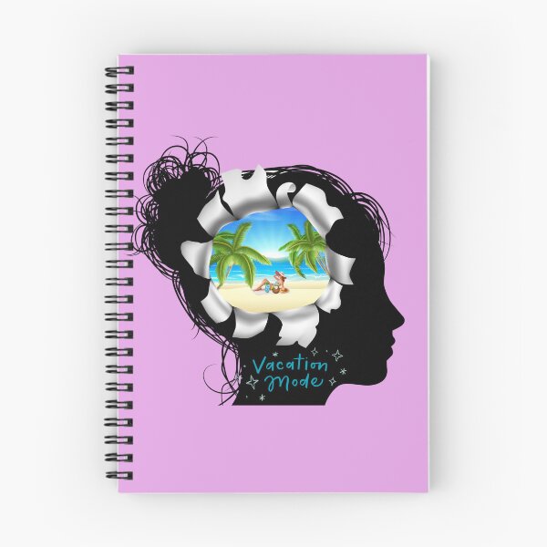 Item preview, Mentally on Vacation Mode Tropical Beach Silhouette designed and sold by TheFrameVault.