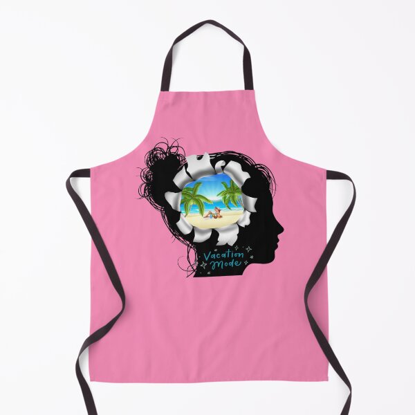 Item preview, Mentally on Vacation Mode Tropical Beach Silhouette designed and sold by TheFrameVault.