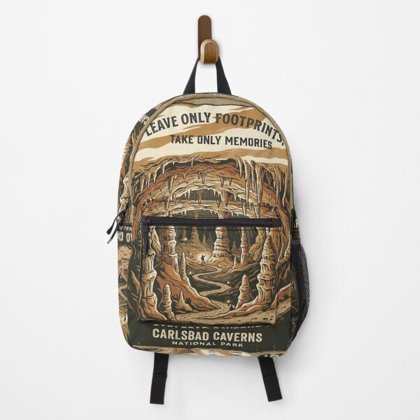 Item preview, Leave Only Footprints Carlsbad Caverns National Park — Take Only Memories Cave Conservation Poster designed and sold by MālamaThreads.