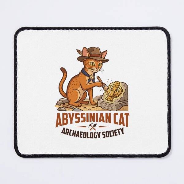 Item preview, Abyssinian Cat Archaeology Society History Artifact Museum designed and sold by PictoVibe.