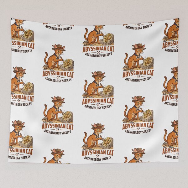 Item preview, Abyssinian Cat Archaeology Society History Artifact Museum designed and sold by PictoVibe.