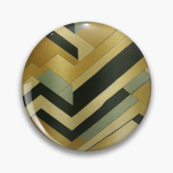 Item preview, Art Deco Pattern In Golden, Teal, And Black designed and sold by DEC02.