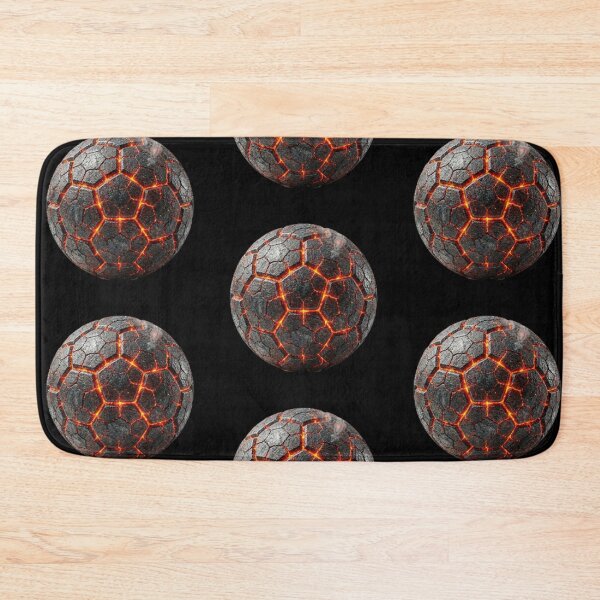 Item preview, Volcanic Lava Soccer Ball - Molten Core Football Design designed and sold by Interactive-Art.