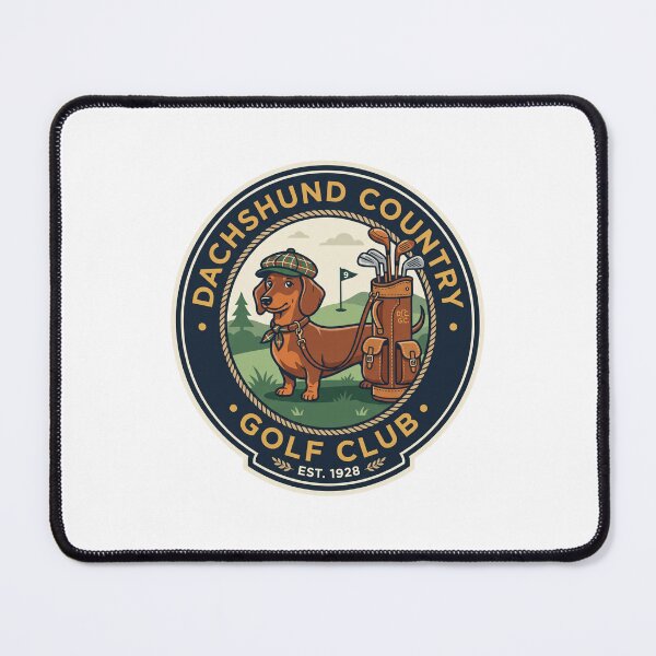 Item preview, Dachshund Country Golf Club Caddie Sport Links designed and sold by PictoVibe.