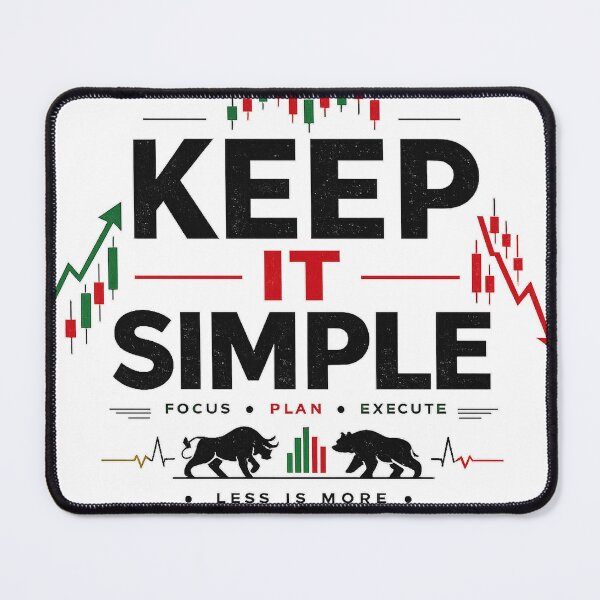 Item preview, Keep It Simple Trading | Forex Trader Motivation | Smart Money Trading Quote designed and sold by SmartMoneyMugs .