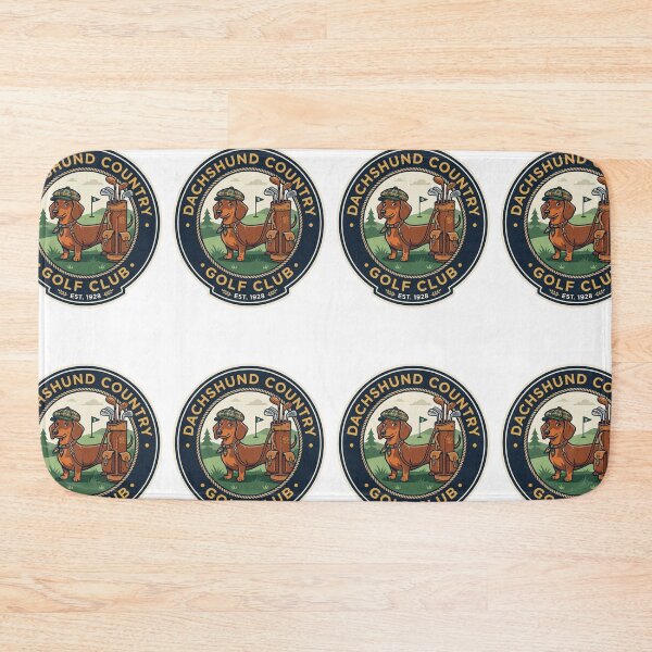 Item preview, Dachshund Country Golf Club Caddie Sport Links designed and sold by PictoVibe.