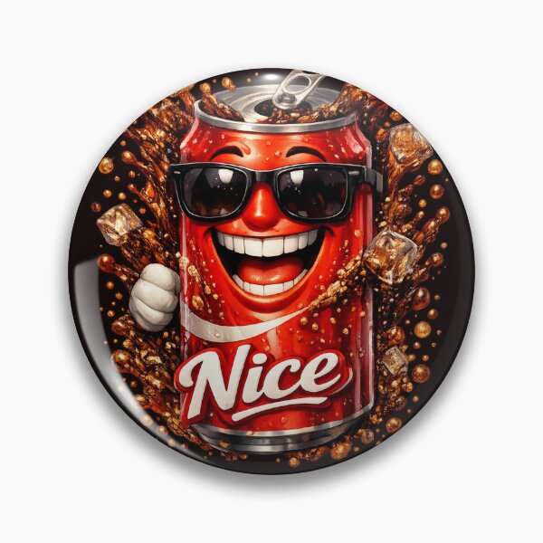 Item preview, Smiling Cool Cola Can with Sunglasses – Funny Soda Splash Cartoon designed and sold by BoB-66.