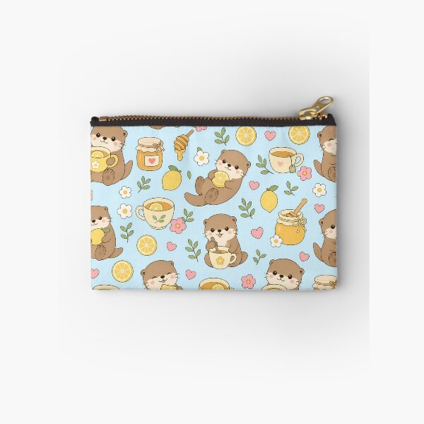 Item preview, Cozy Otter Lemon Tea Pattern designed and sold by Soft Berry Studio.