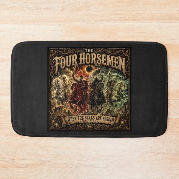 Item preview, The Four Horsemen – When the Seals Are Broken | Revelation 6:1–8 Vintage Biblical Prophecy Gothic T-Shirt designed and sold by GardenReign.