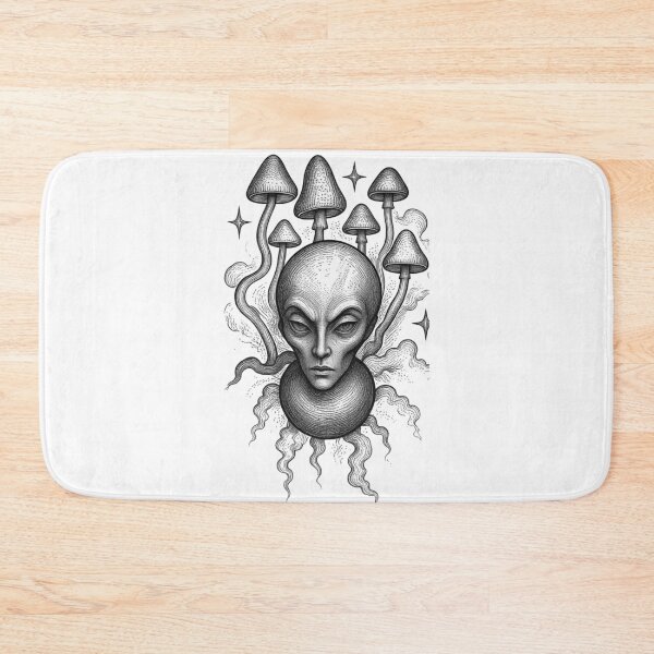 Item preview, Graphite Pencil Sketch Alien - Detailed Dotwork designed and sold by Ideniquo.