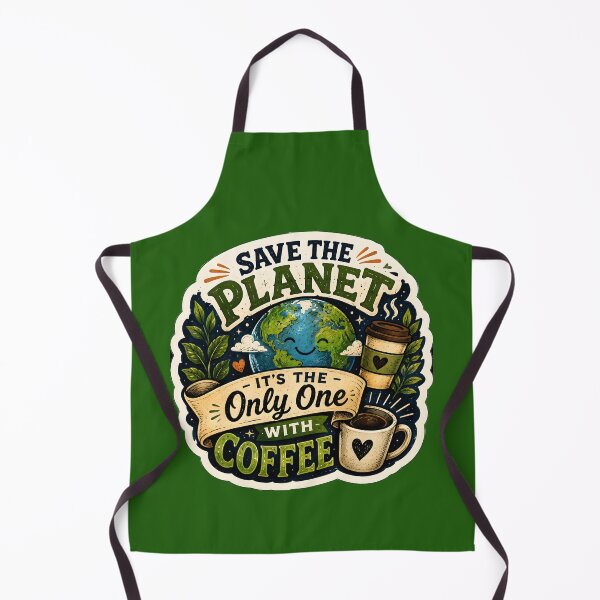 Item preview, Save The Planet. It's The Only One With Coffee designed and sold by Stylishly Eco.