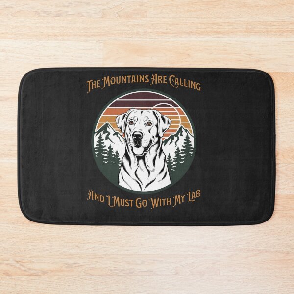 Item preview, The Mountains are Calling and I Must Go with My Lab designed and sold by PawPlanetPro.