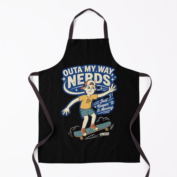Item preview, Outa My Way Nerd | Funny 90s Skater Cartoon Humor designed and sold by EverClassic.