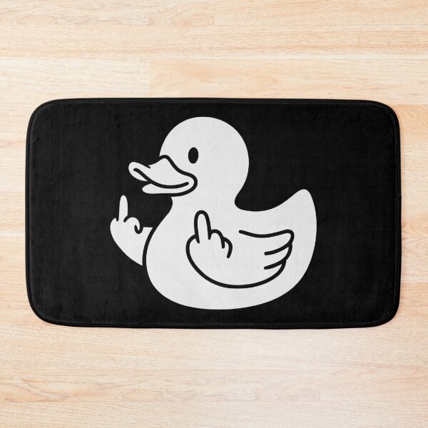 Item preview, Funny Rebel Rubber Duck Grumpy Cute Animal Art designed and sold by Amir Faysal.