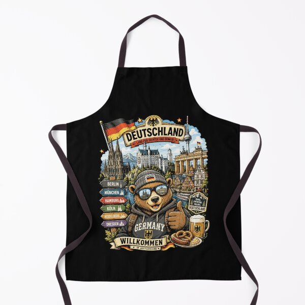 Item preview, Germany Bavarian Adventure Bear Travel Art designed and sold by AtuqStudio.