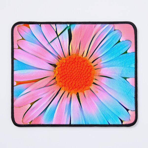 Item preview, Pastel Neon Pastel Daisy Pop Art Flower Digital Painting designed and sold by BalkanBloom.