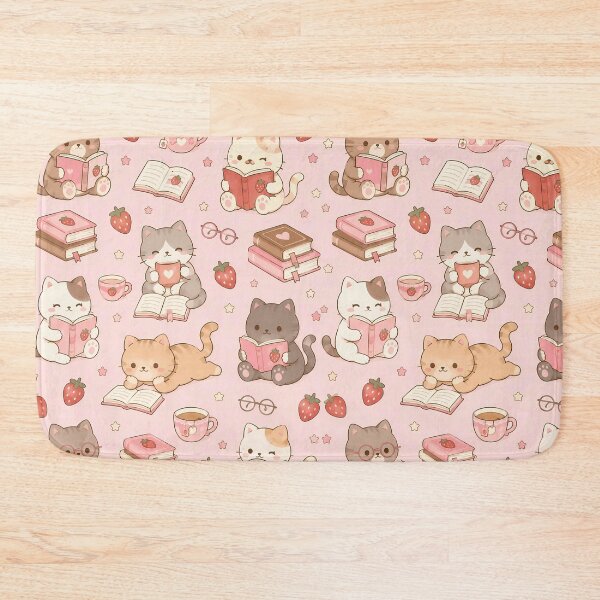 Item preview, Cozy Cat Strawberry Reading Pattern designed and sold by Soft Berry Studio.