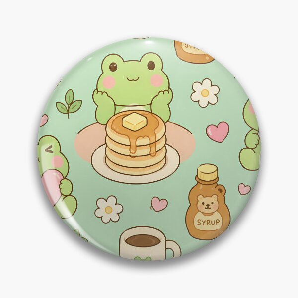 Item preview, Frog Pancake Morning Pattern designed and sold by Soft Berry Studio.